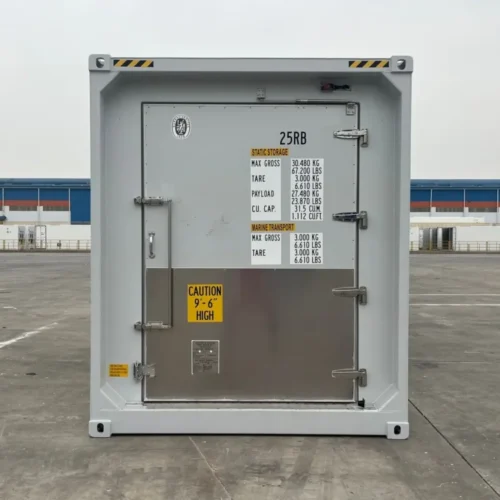 Contenedor refrigerado High Cube de 20 pies con puerta de carnicero empotrada