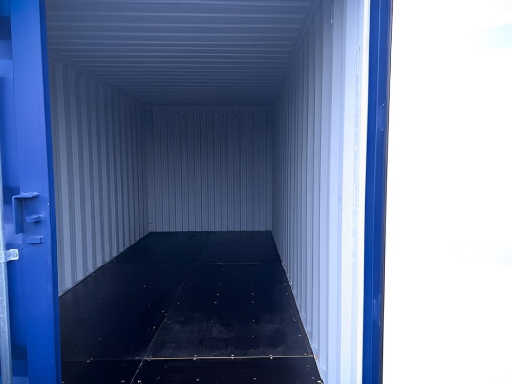 Contenedor de envío desechable de 20 pies según la norma ISO – Azul - Imagen 3