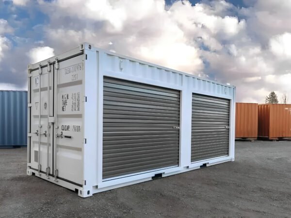 Contenedor de envío de 20 pies con puertas enrollables dobles