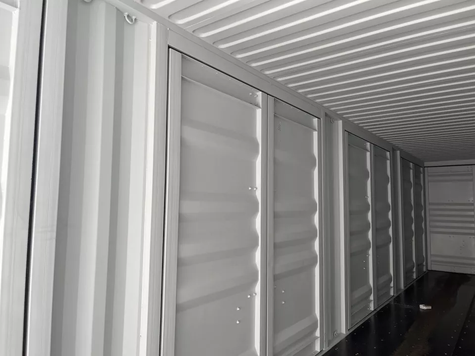 Contenedor de almacenamiento Conex de 40 pies de alto con 4 puertas laterales abiertas y 9,5 pies de alto - Imagen 8