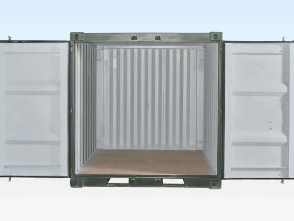 Contenedor de envío desechable de 8 pies (verde) - Imagen 7