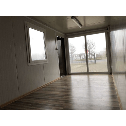 Oficina Modular en Estructura de Contenedor de 6×2,4 Metros, Acabado en Revestimiento Madera - Imagen 2