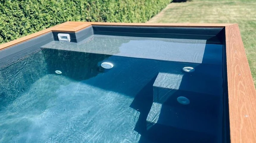 Piscina spa contenedor 3,0mx 2,5m con jacuzzi, paquete confort - Imagen 4
