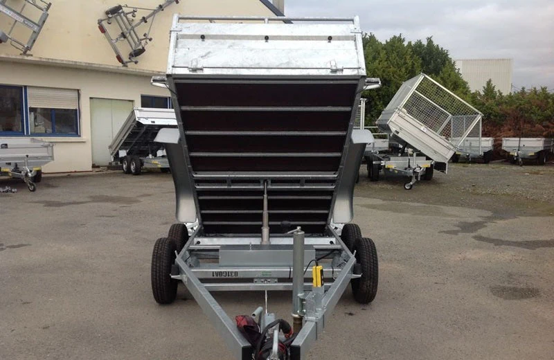Remolque basculante de alta resistencia Lider, PTAC 1500 kg, ejes dobles con freno nuevos - Imagen 5