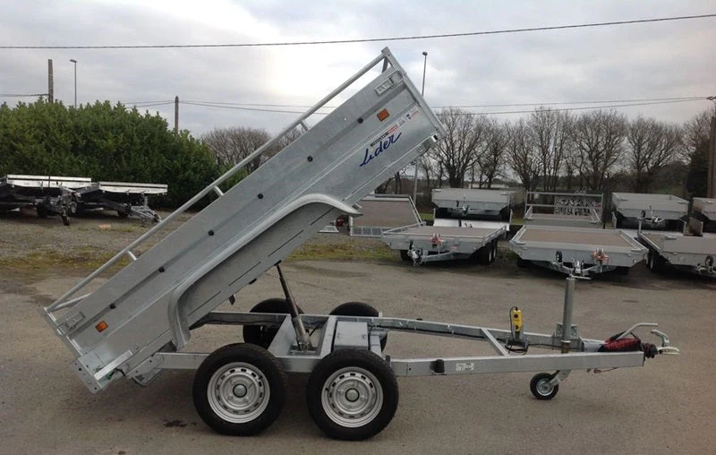 Remolque basculante de alta resistencia Lider, PTAC 1500 kg, ejes dobles con freno nuevos - Imagen 6