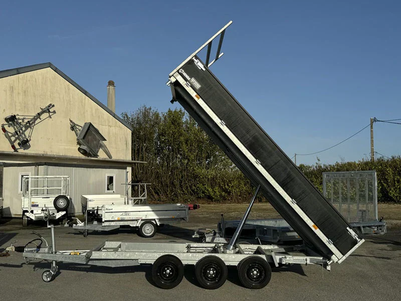Remolque de tres volquetes 3×1800 kg 3,5 t - Imagen 2